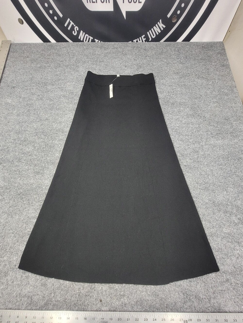 Madewell Women's Merino Wool-Blend Maxi Skirt Comfort True Black Size Small NWT